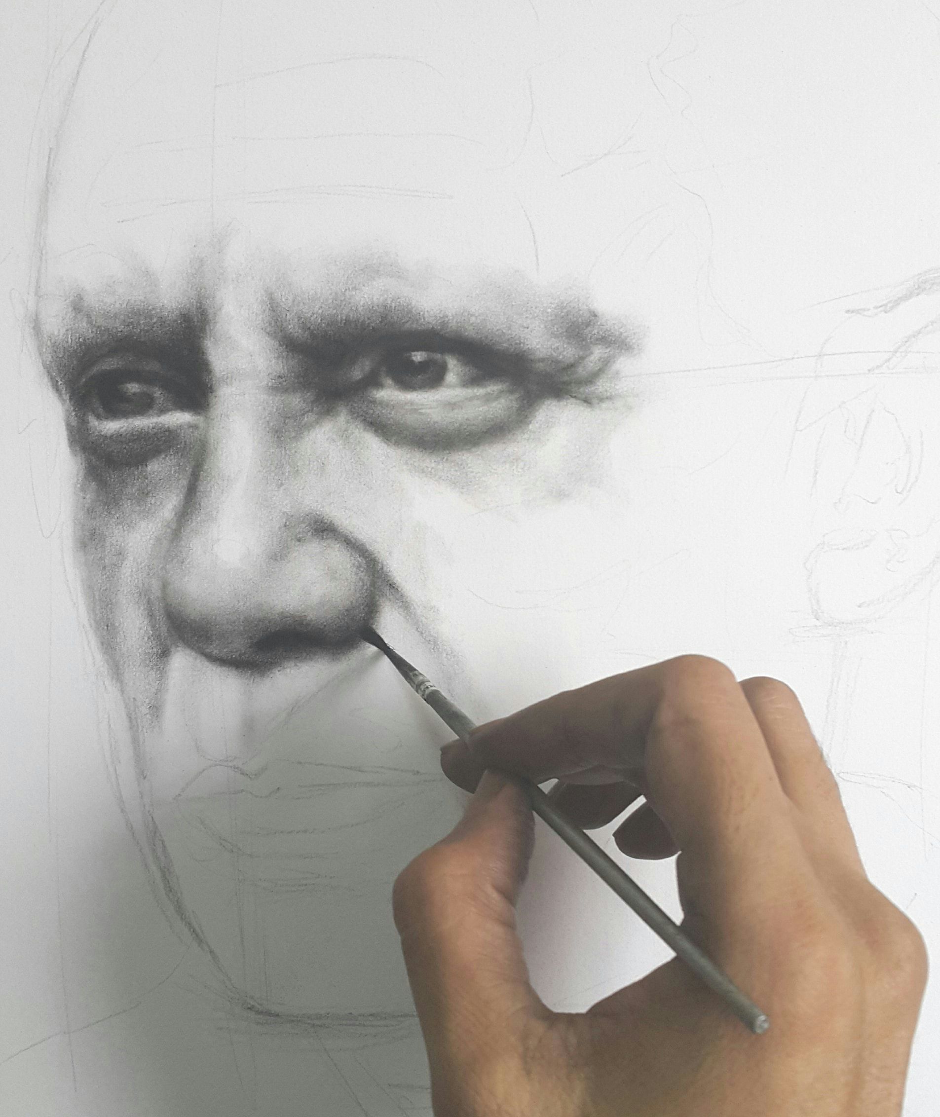「Now close your eyes」 デッサン画 To Draw You Must Close Your Eyes And Sing — Steemit